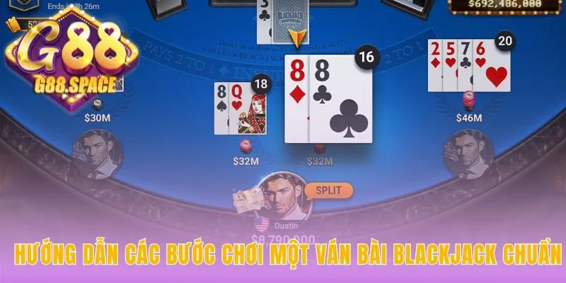 Một ván Blackjack chuẩn là chuỗi các quyết định chiến lược